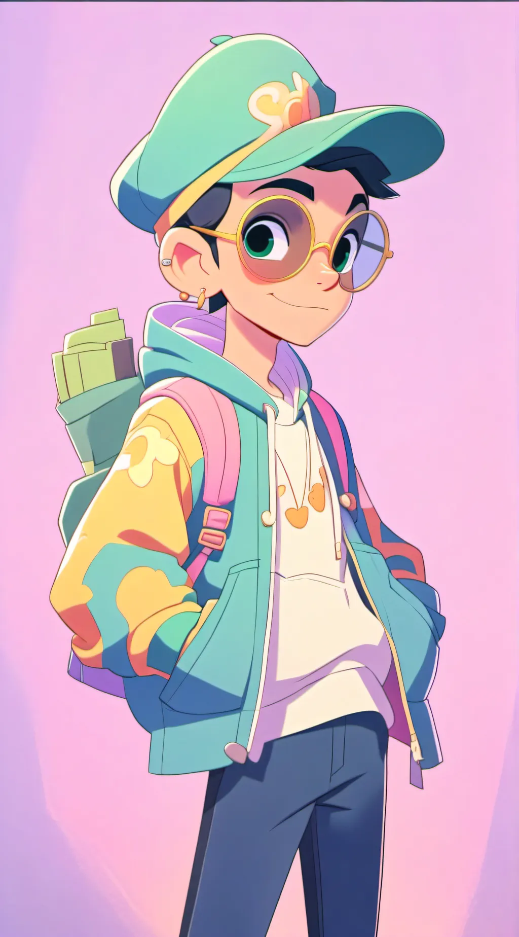 ai character: Shady background