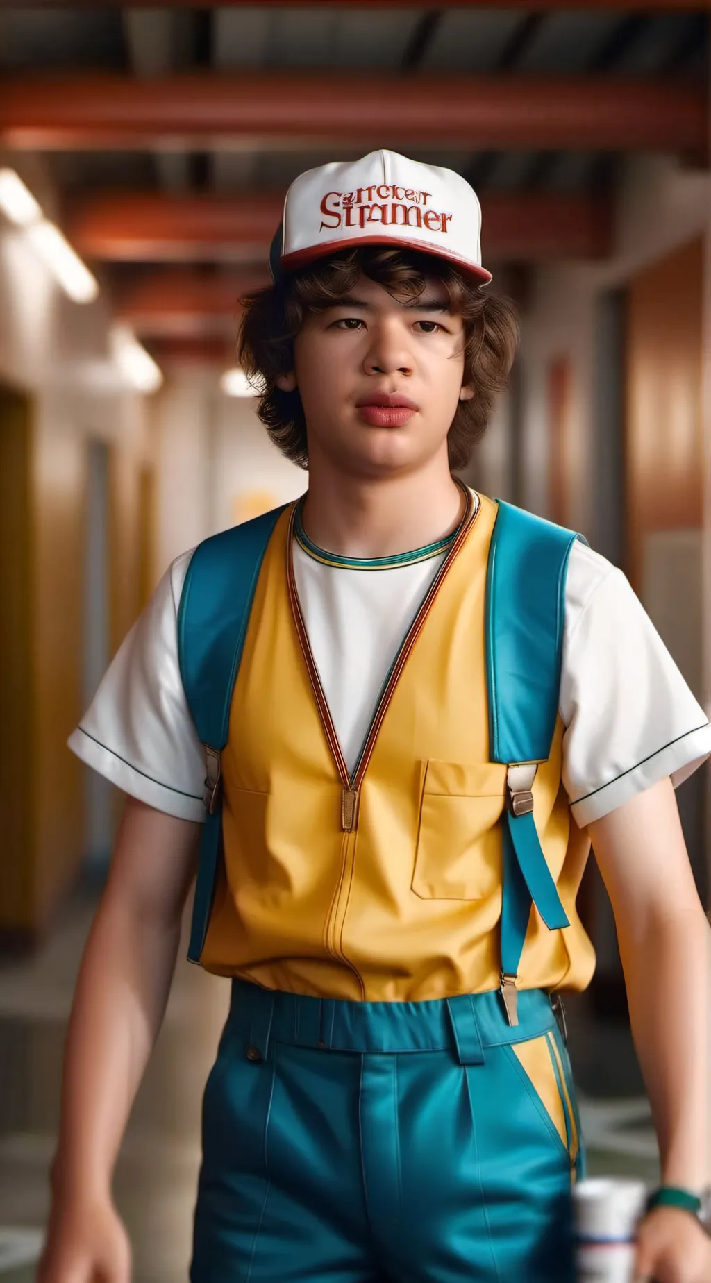 ai character: Dustin henderson background