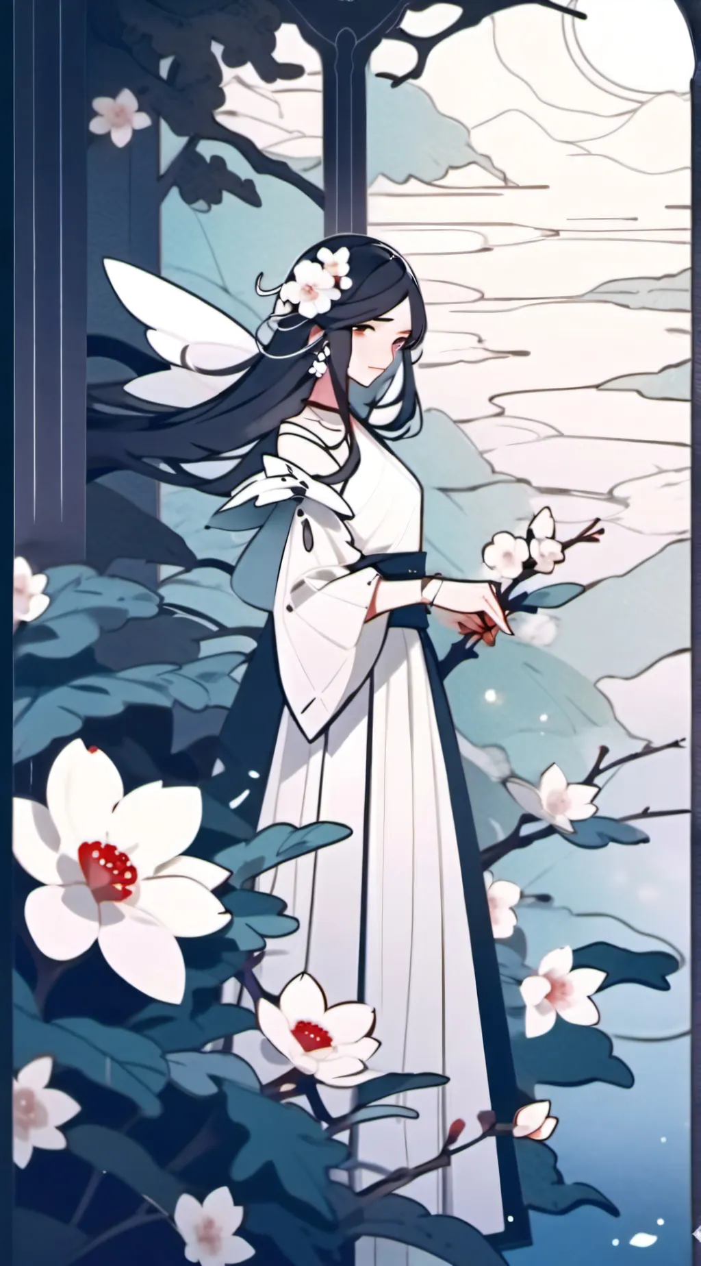 ai character: rainbow Seiko rot background