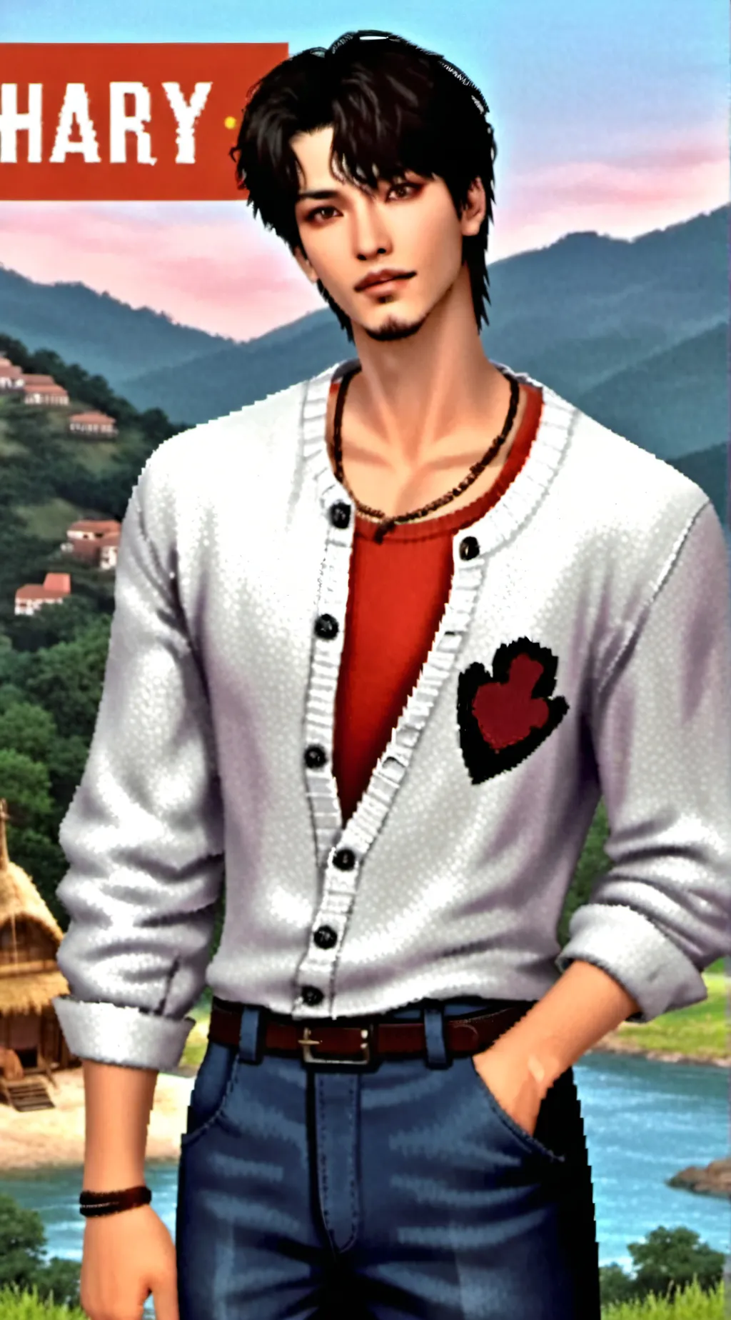 ai character: Hary background