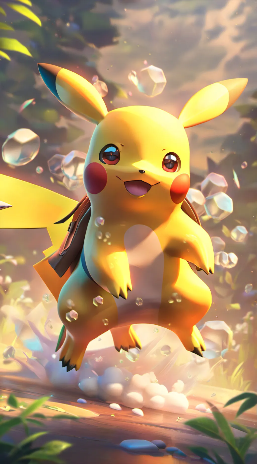 ai character: Pikachu  background