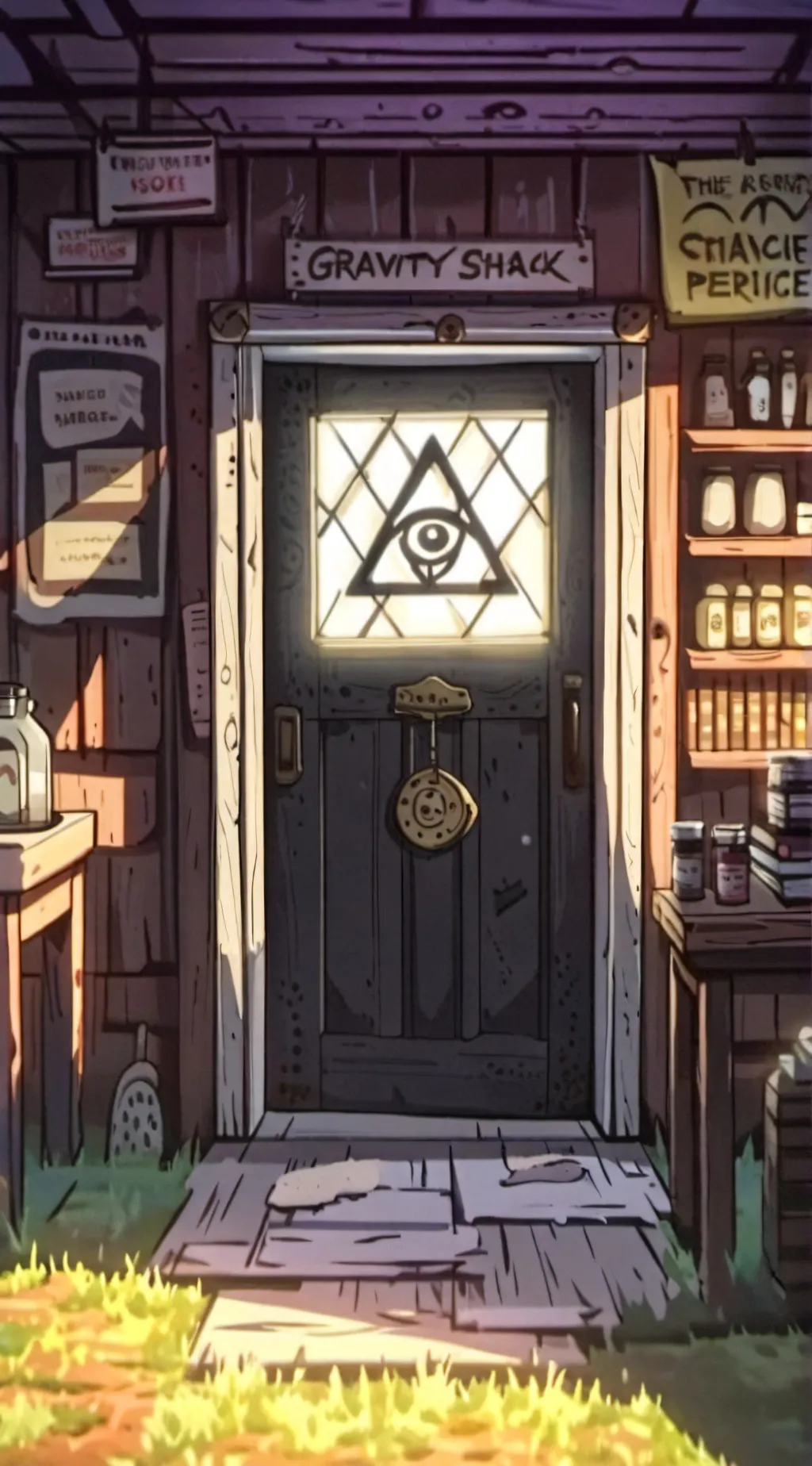 ai character: gravity falls  background