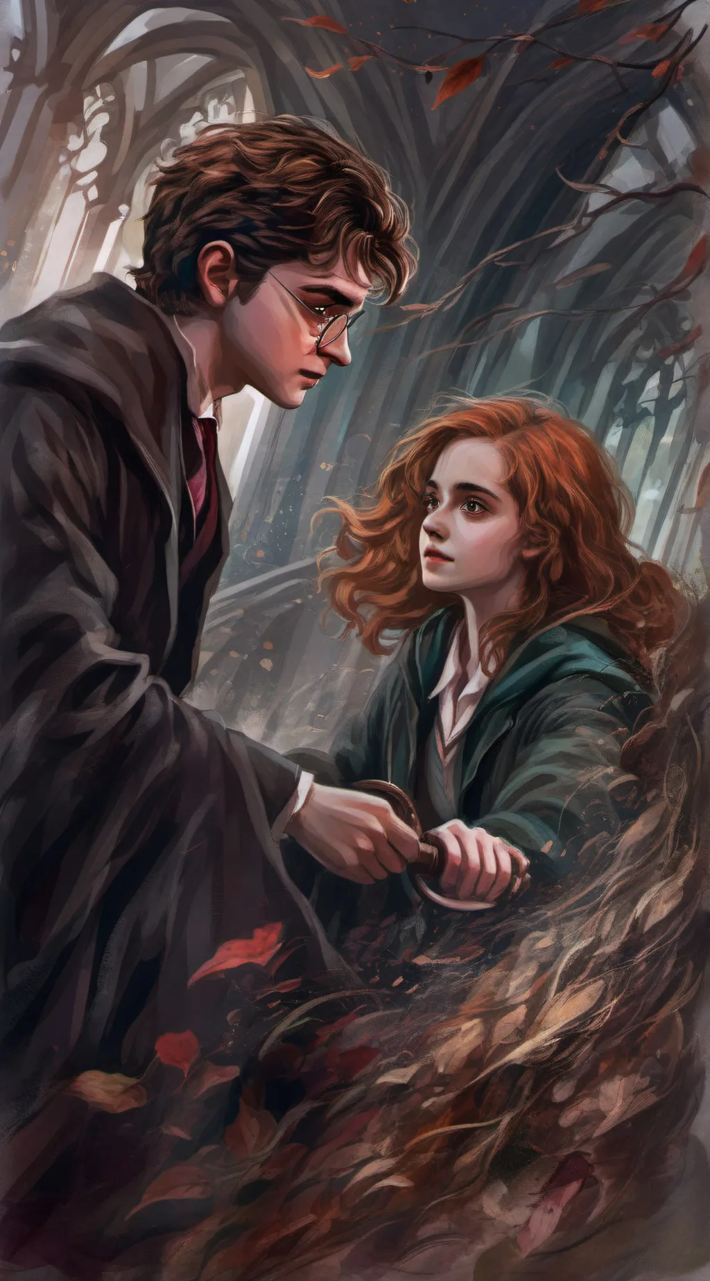 ai character: Hogwarts dare background