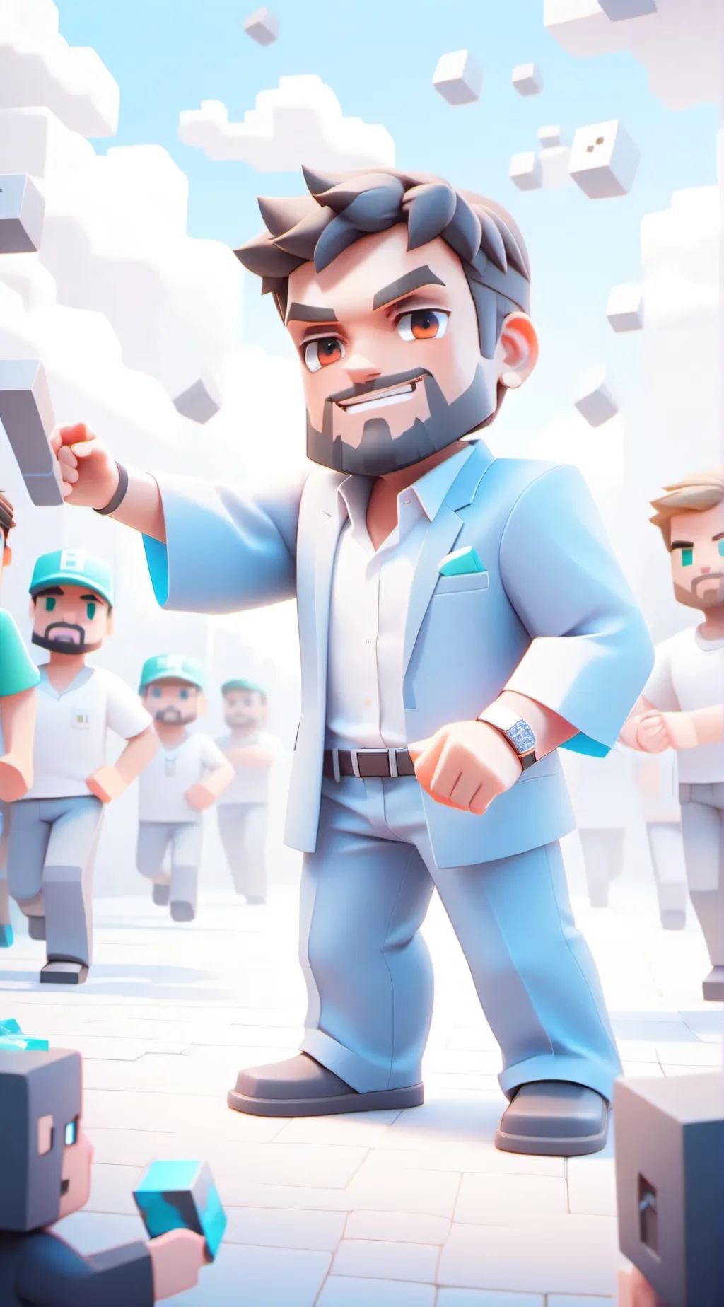 ai character: lula e Bolsonaro  background