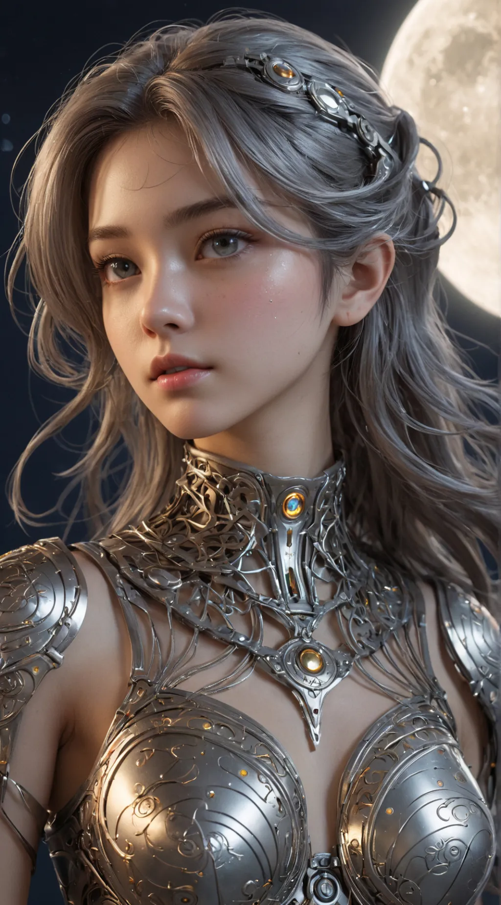 ai character: Home-Android Luna background