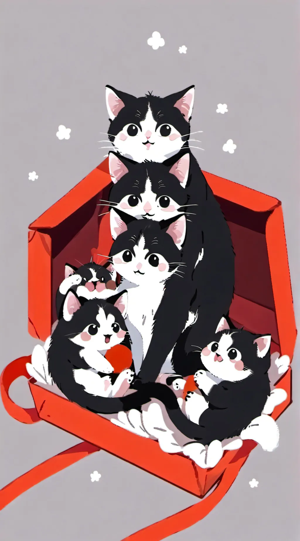 ai character: homless mother cat background