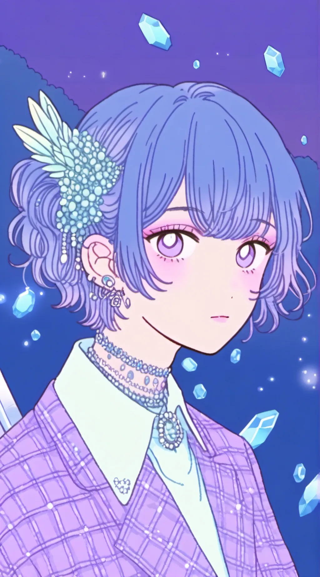 ai character: Crystaline Gamerz background