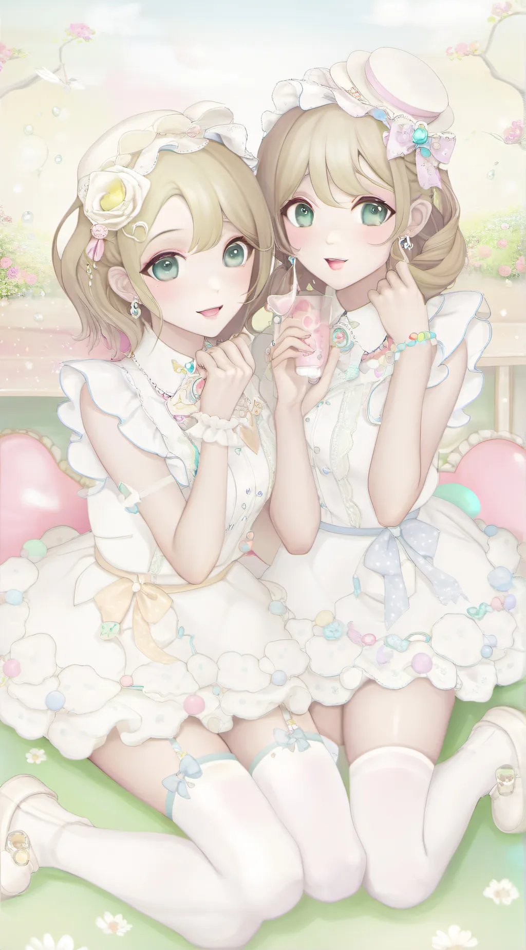 ai character: Ashely and ash background
