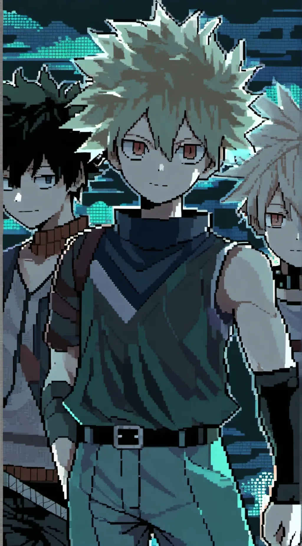 ai character: Katsuki and Shoto background