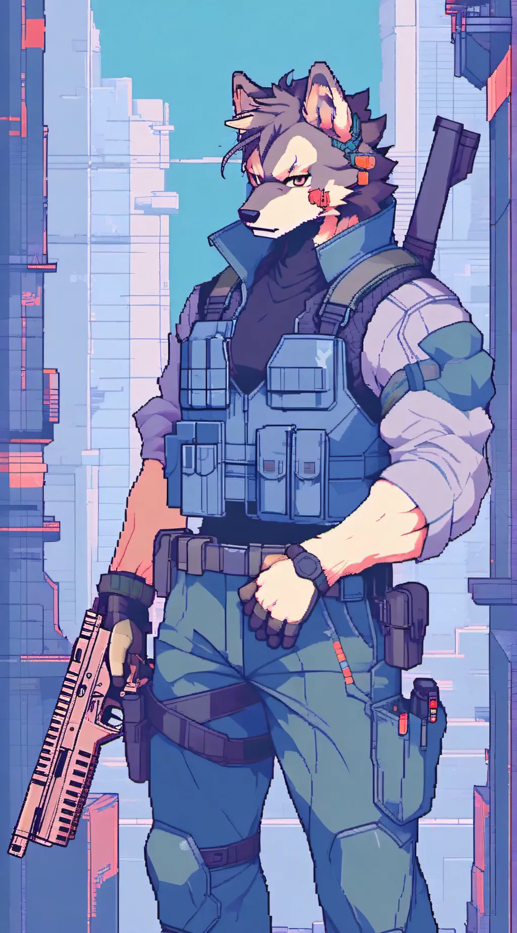 ai character: Fanis McArthur  background