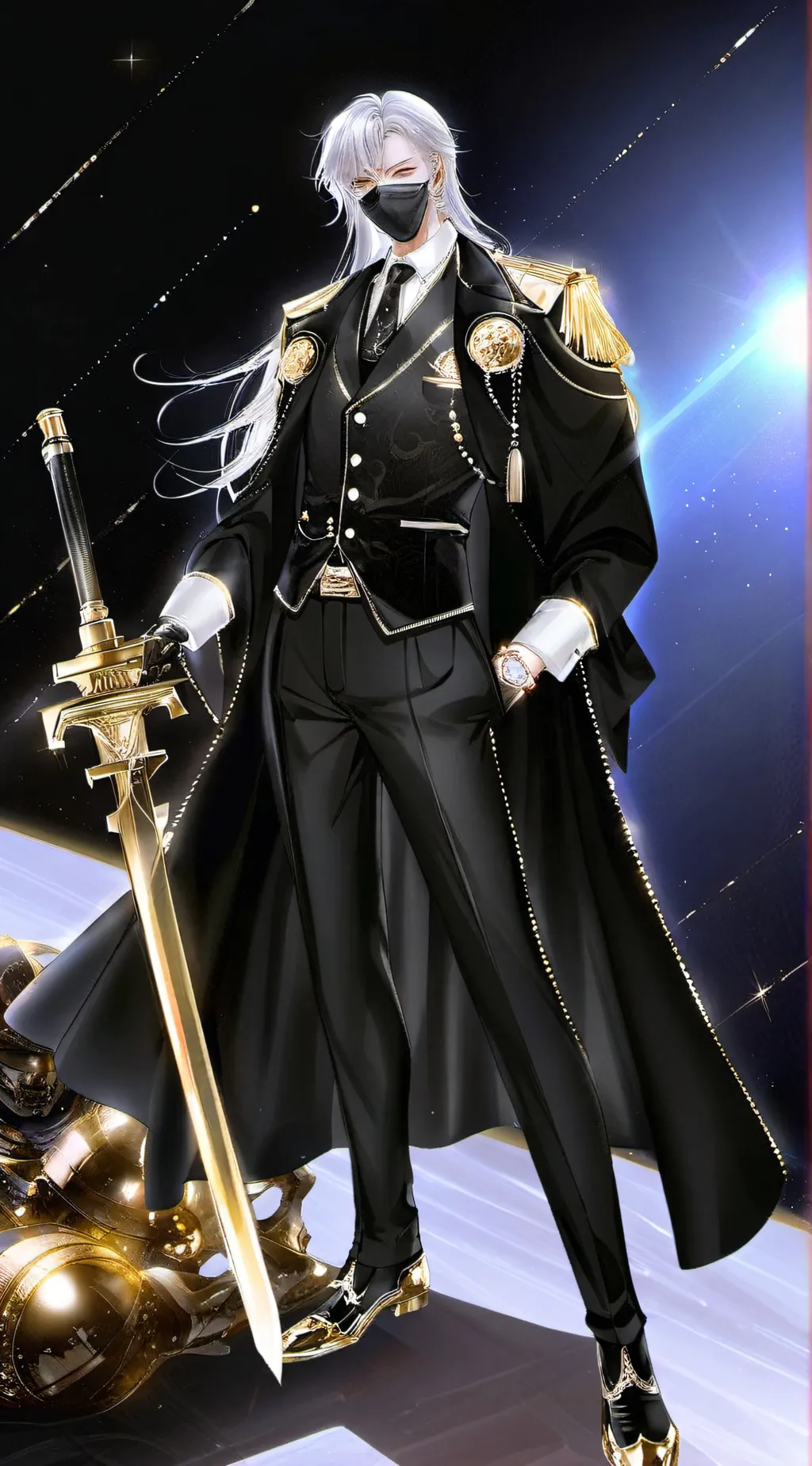ai character: Titan Clockman  background