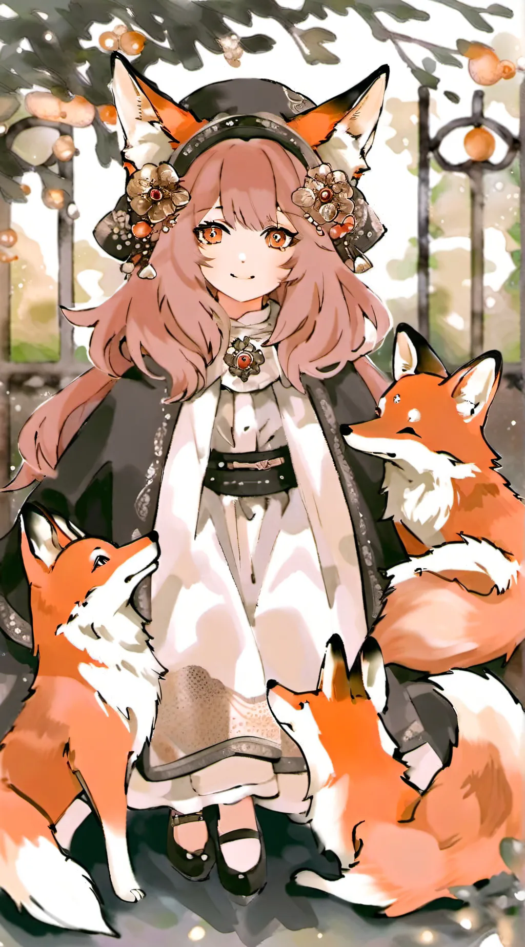 ai character: hybrid shop background
