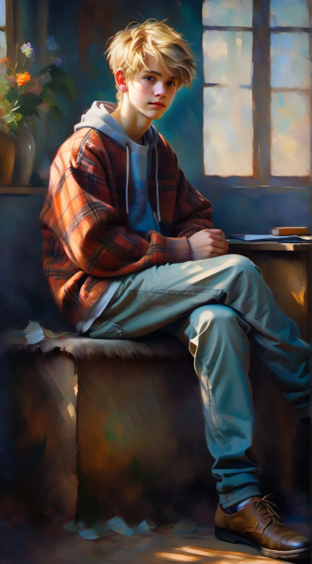 ai character: Cole  background