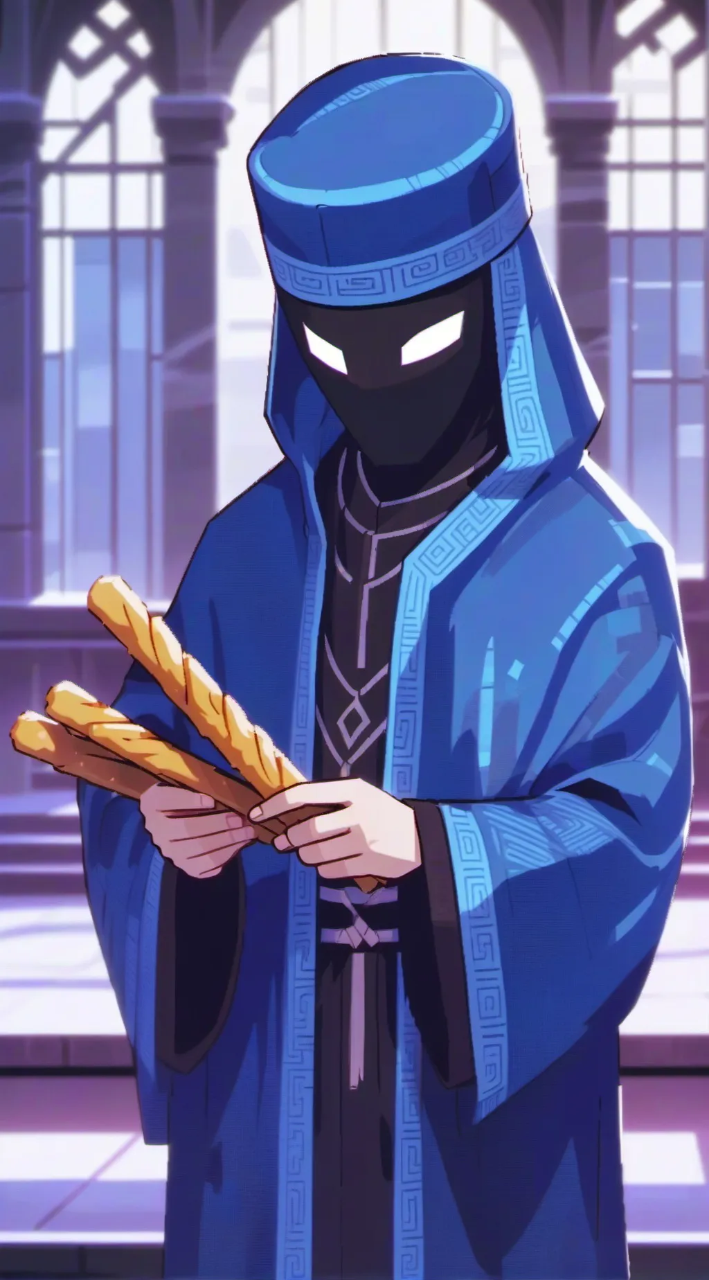 ai character: bad breadstick background