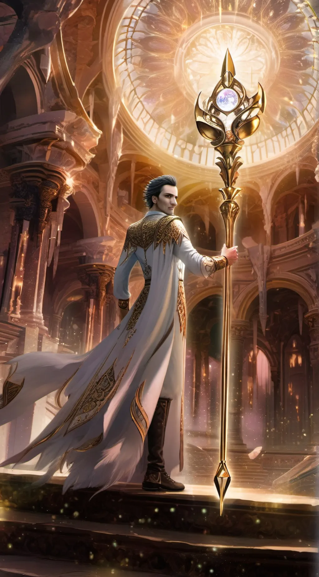 ai character: Leonardo background