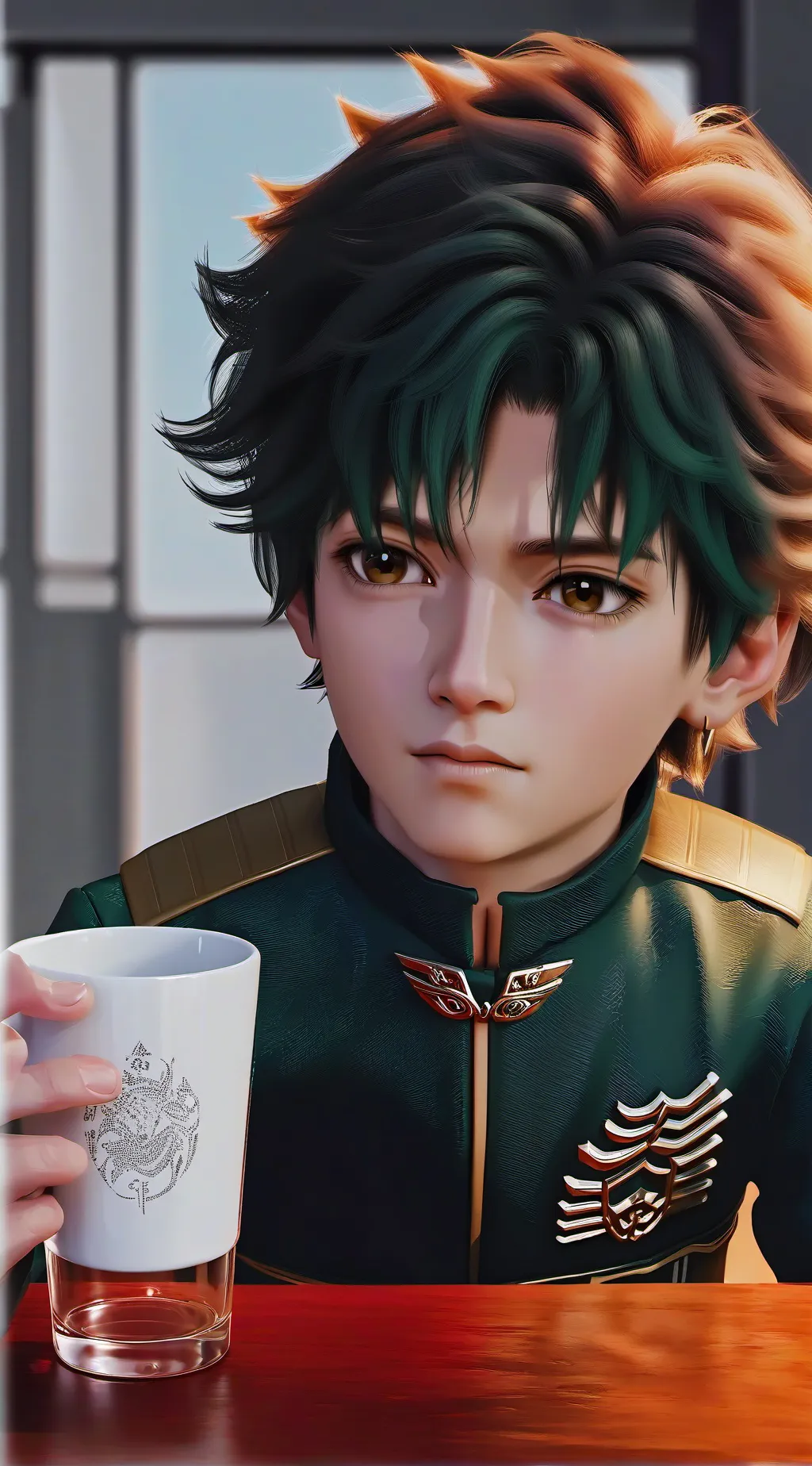 ai character: deku background
