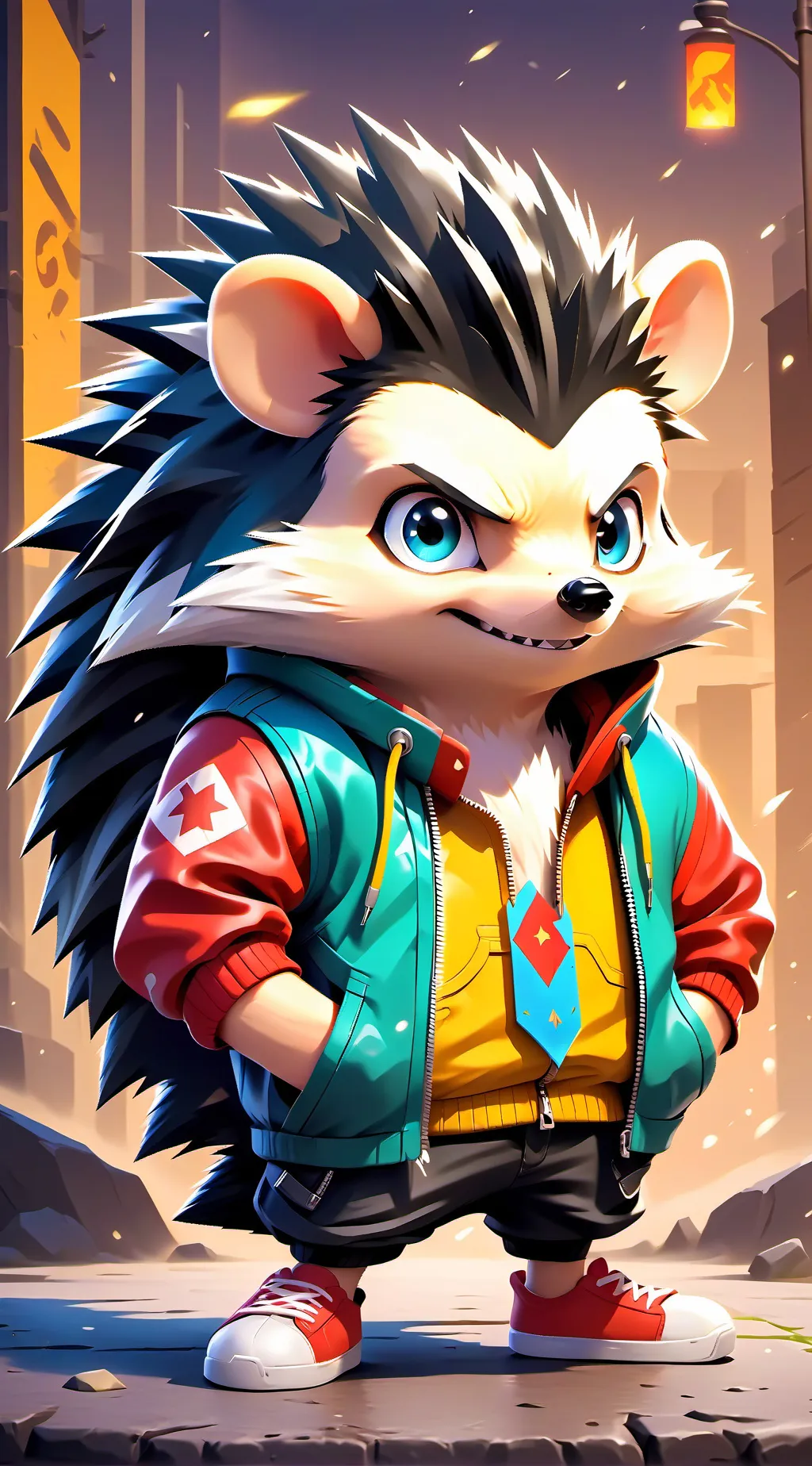 ai character: pill background