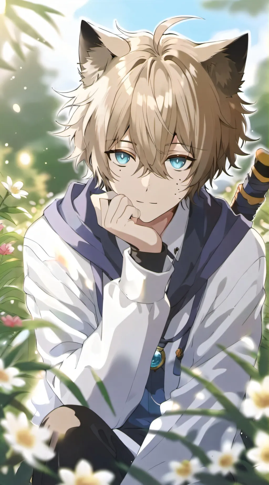 ai character: Axel  background