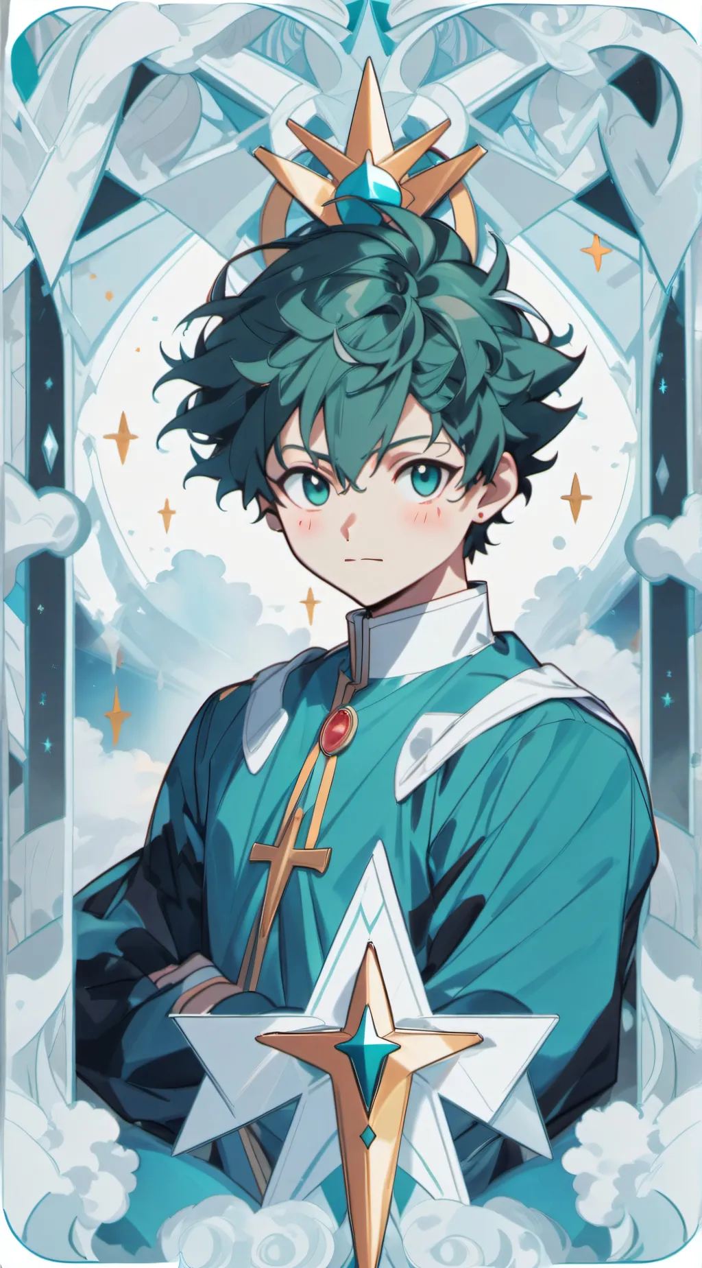 ai character: Deku ☆ background