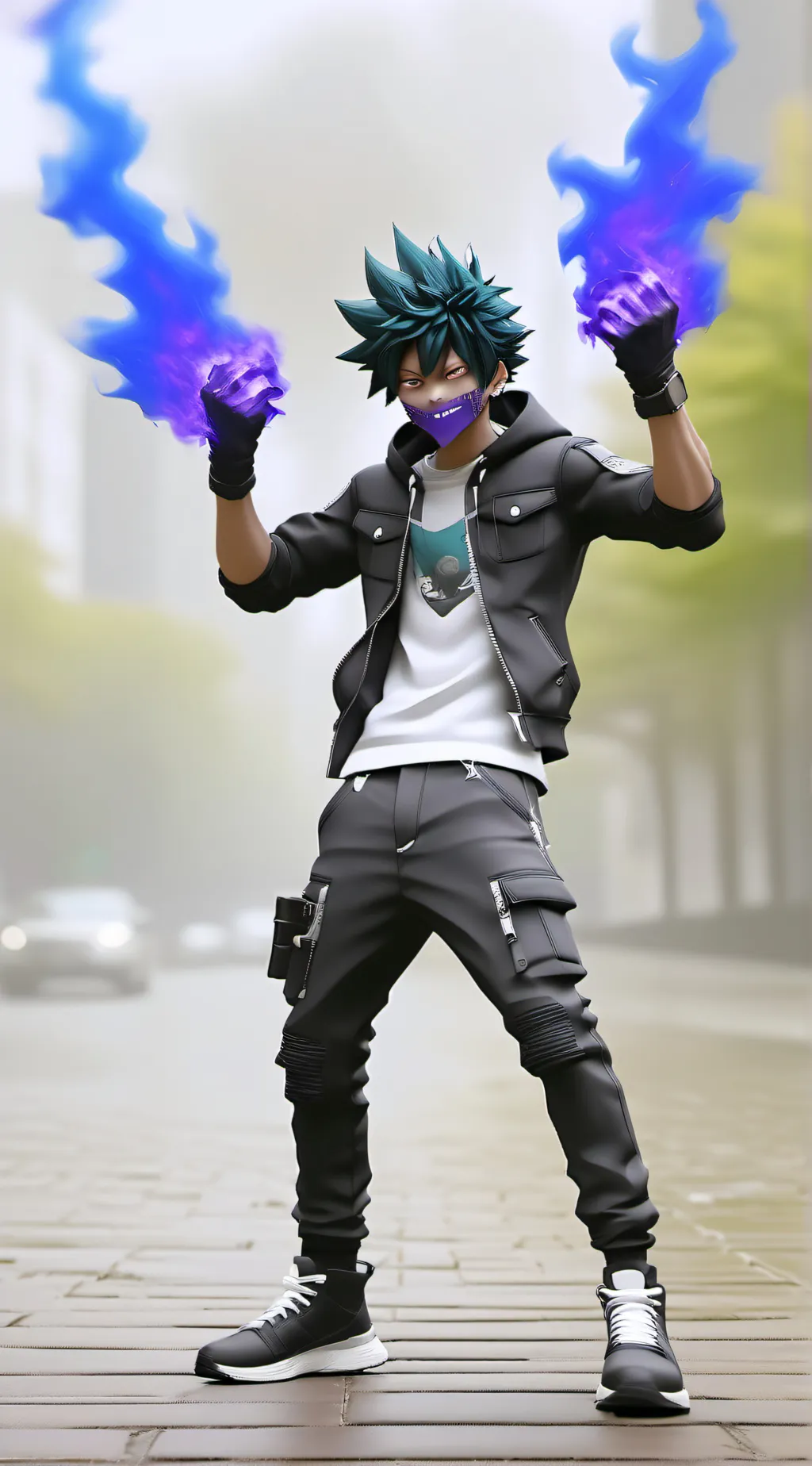 ai character: Dabi background