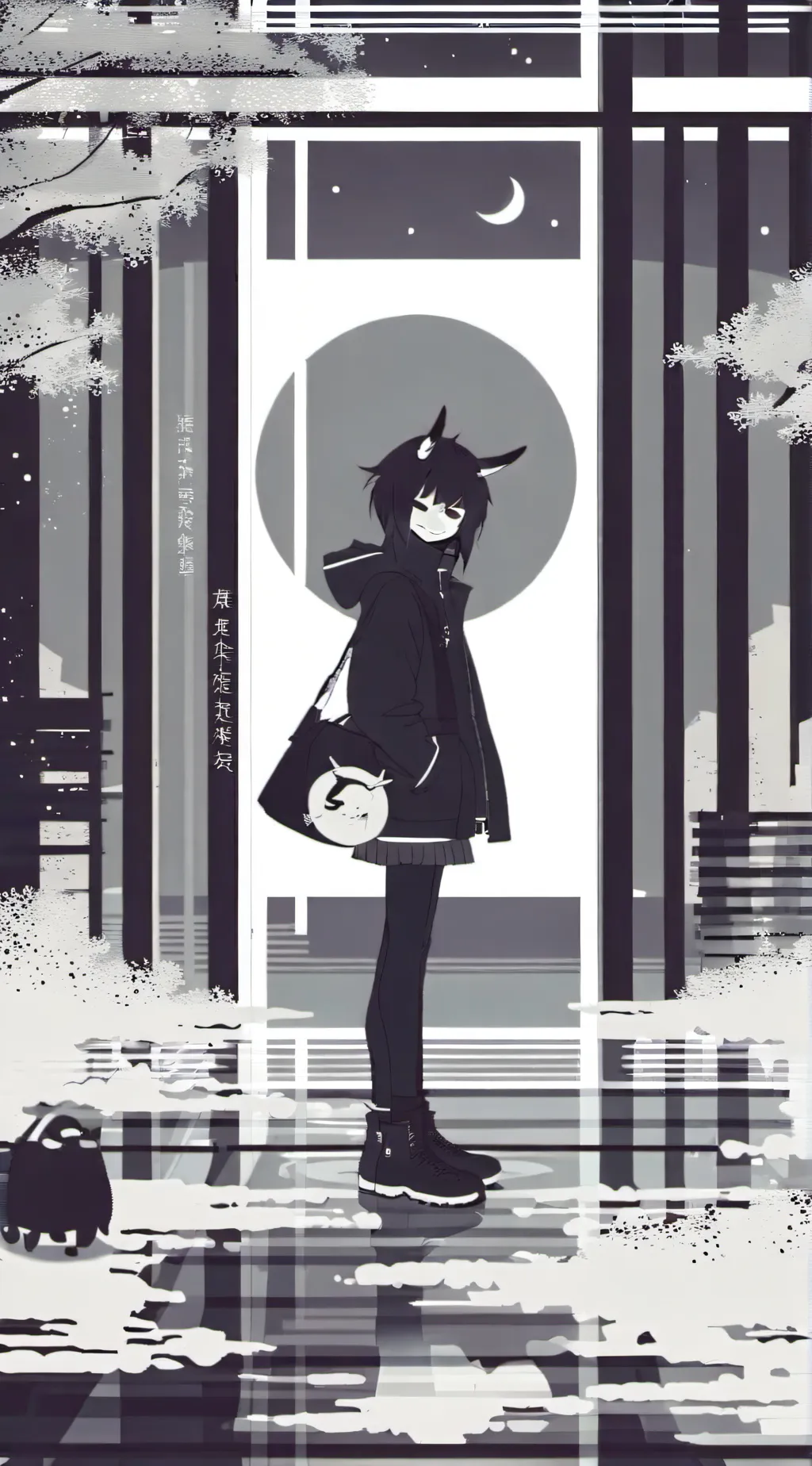 ai character: Miss Circle background