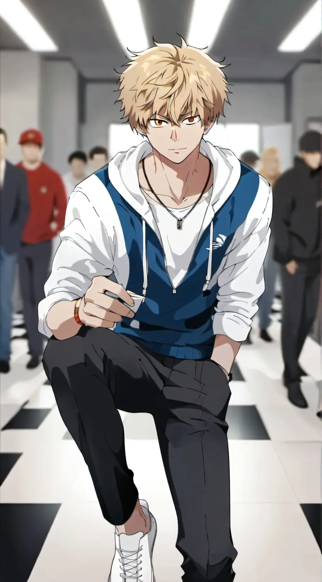ai character: katsuki bakugo  background