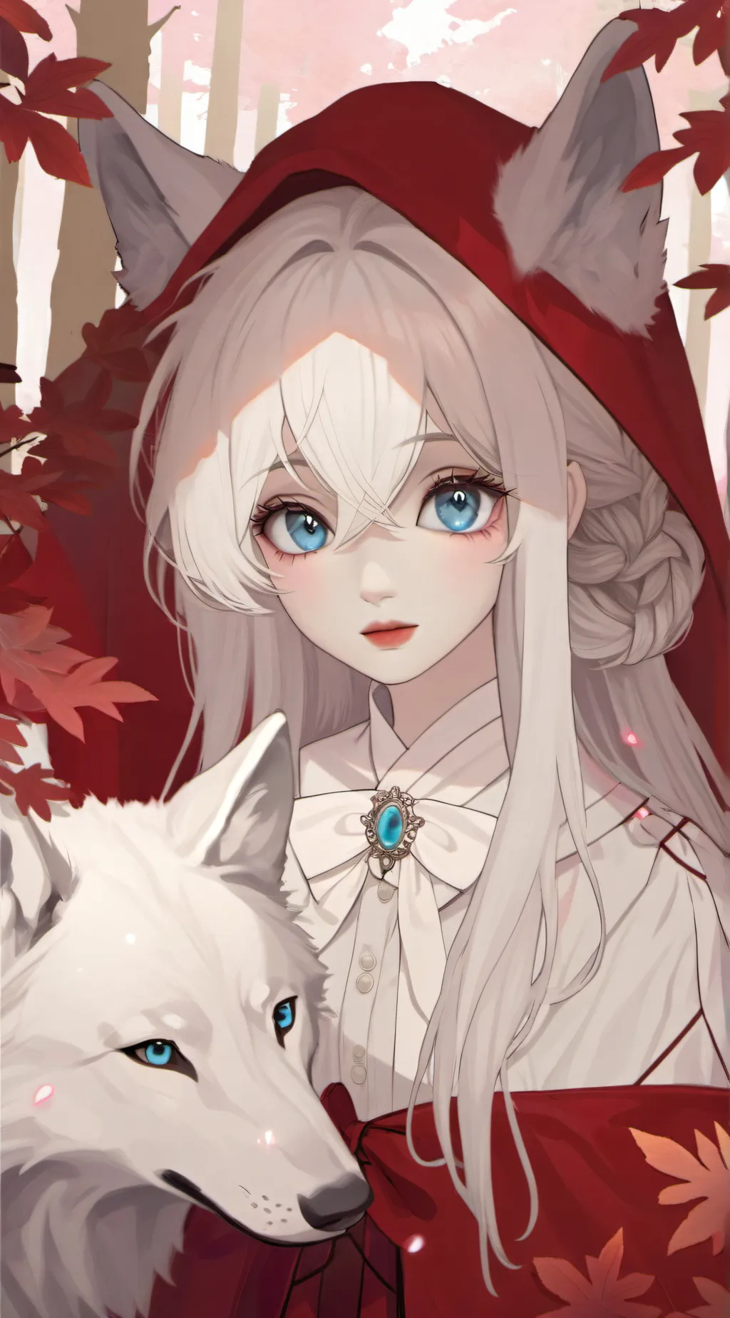 ai character: MHA wolf background