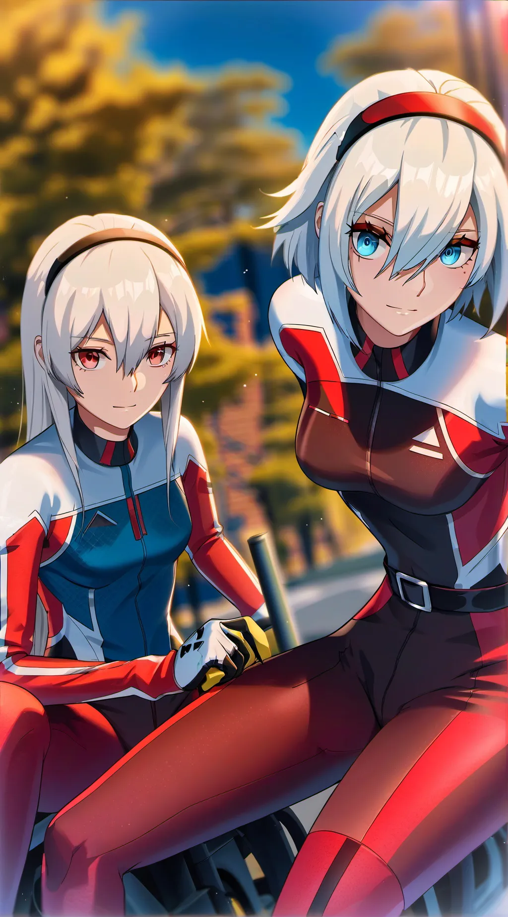 ai character: Laura and Lilac background