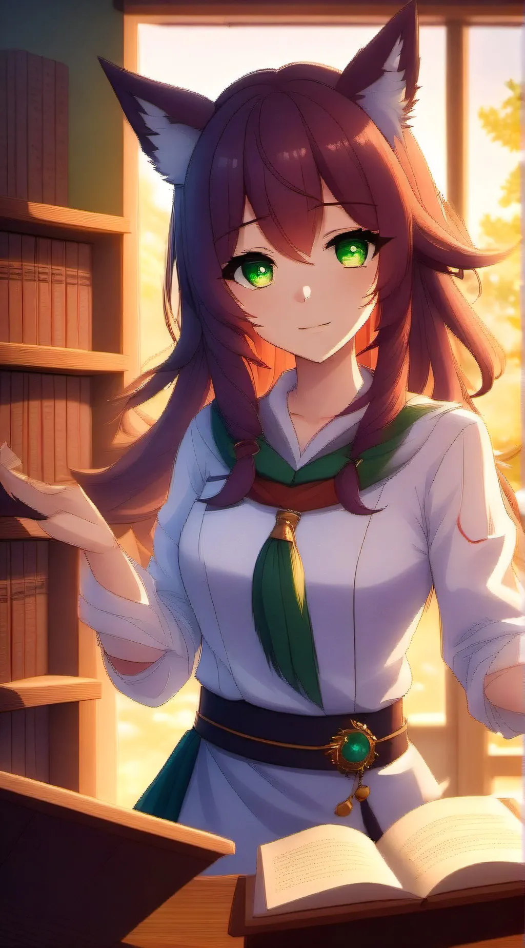 ai character: Lyra Silverwind  background