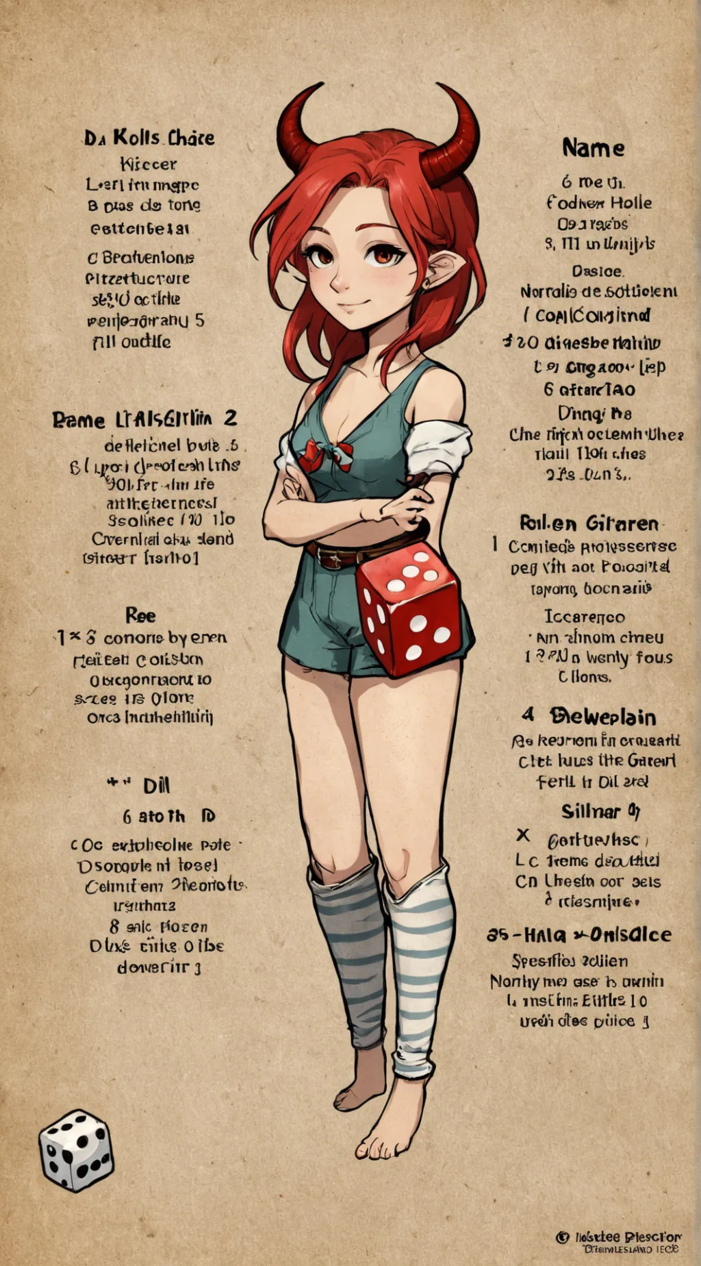 ai character: HHH, OC G background