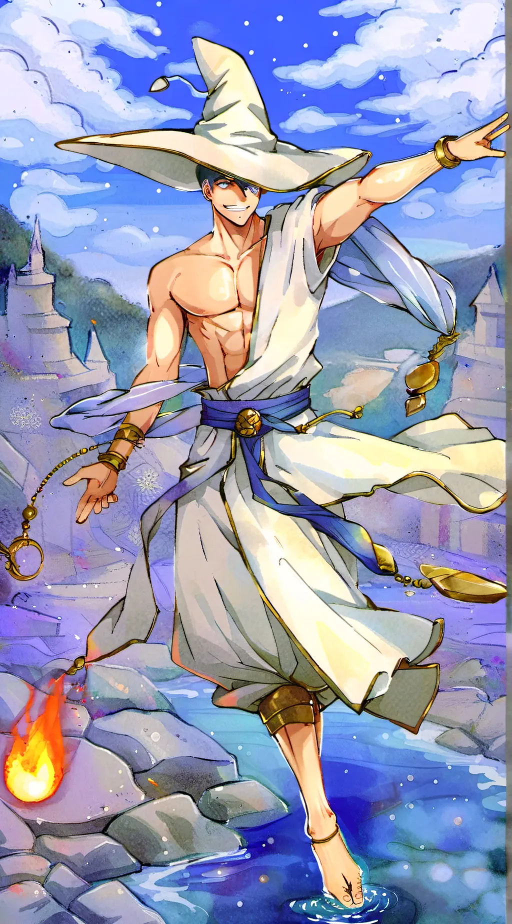 ai character: Tips background