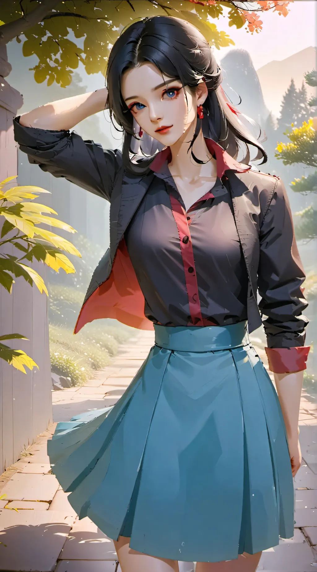 ai character: Jeannette Rankin  background