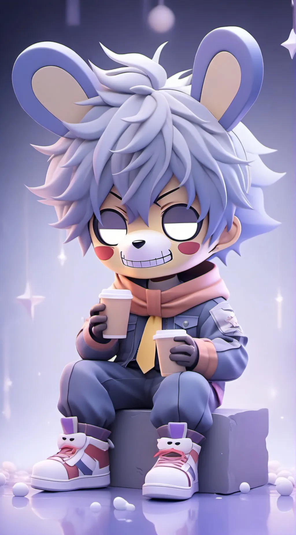 ai character: BAD x Fnaf background