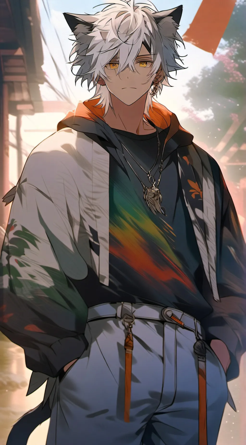 ai character: Last human!!!! background