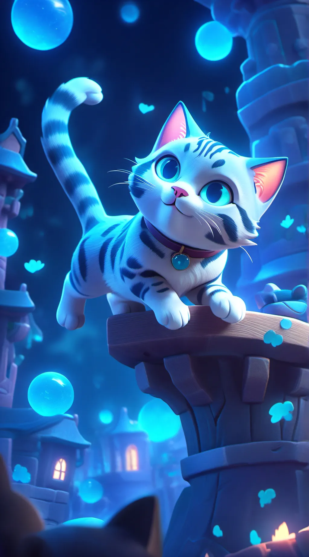 ai character: kitten background