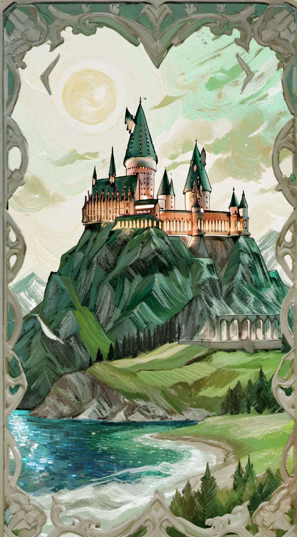 ai character: Hogwarts  background