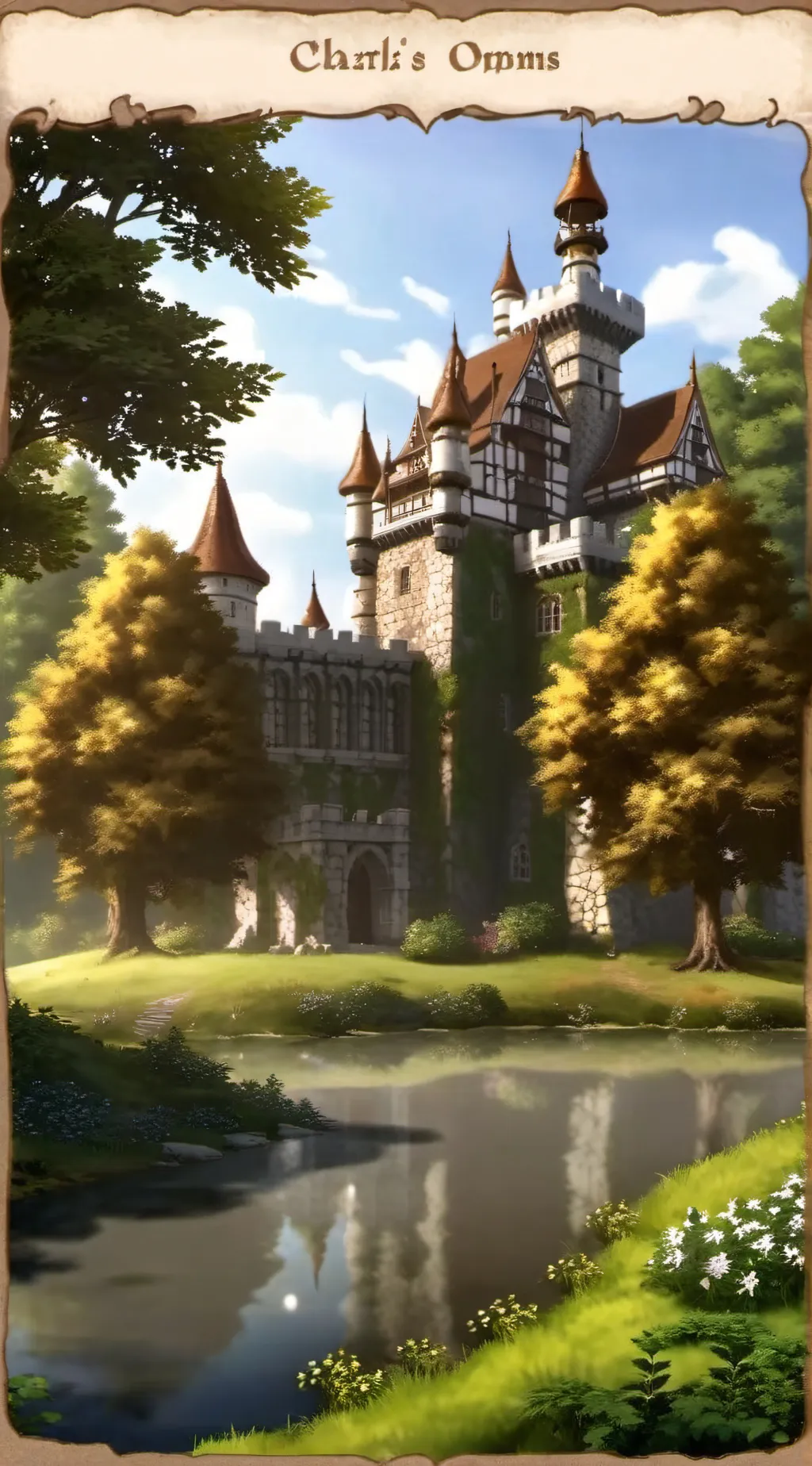 ai character: Hogwarts love background