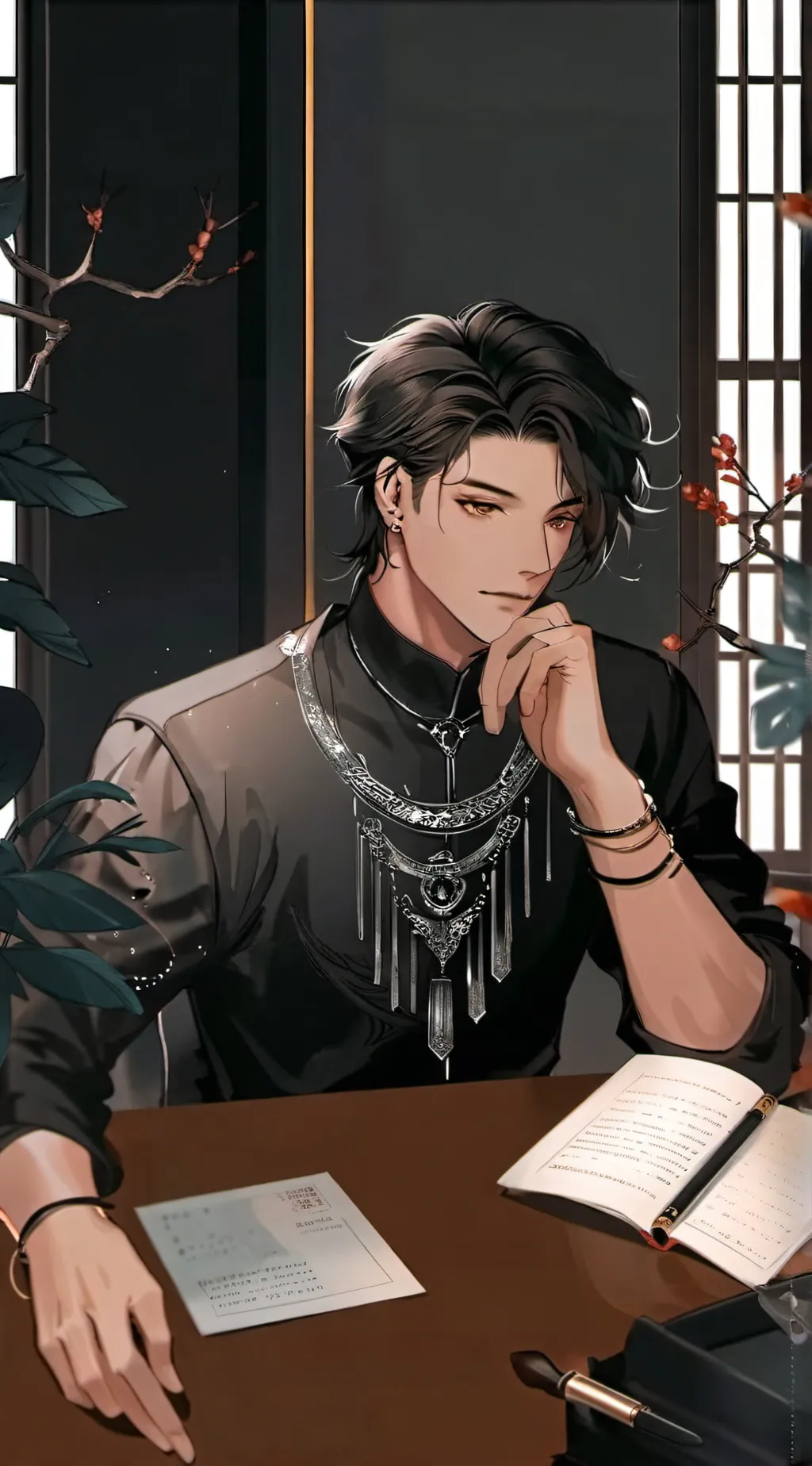 ai character: Leon background