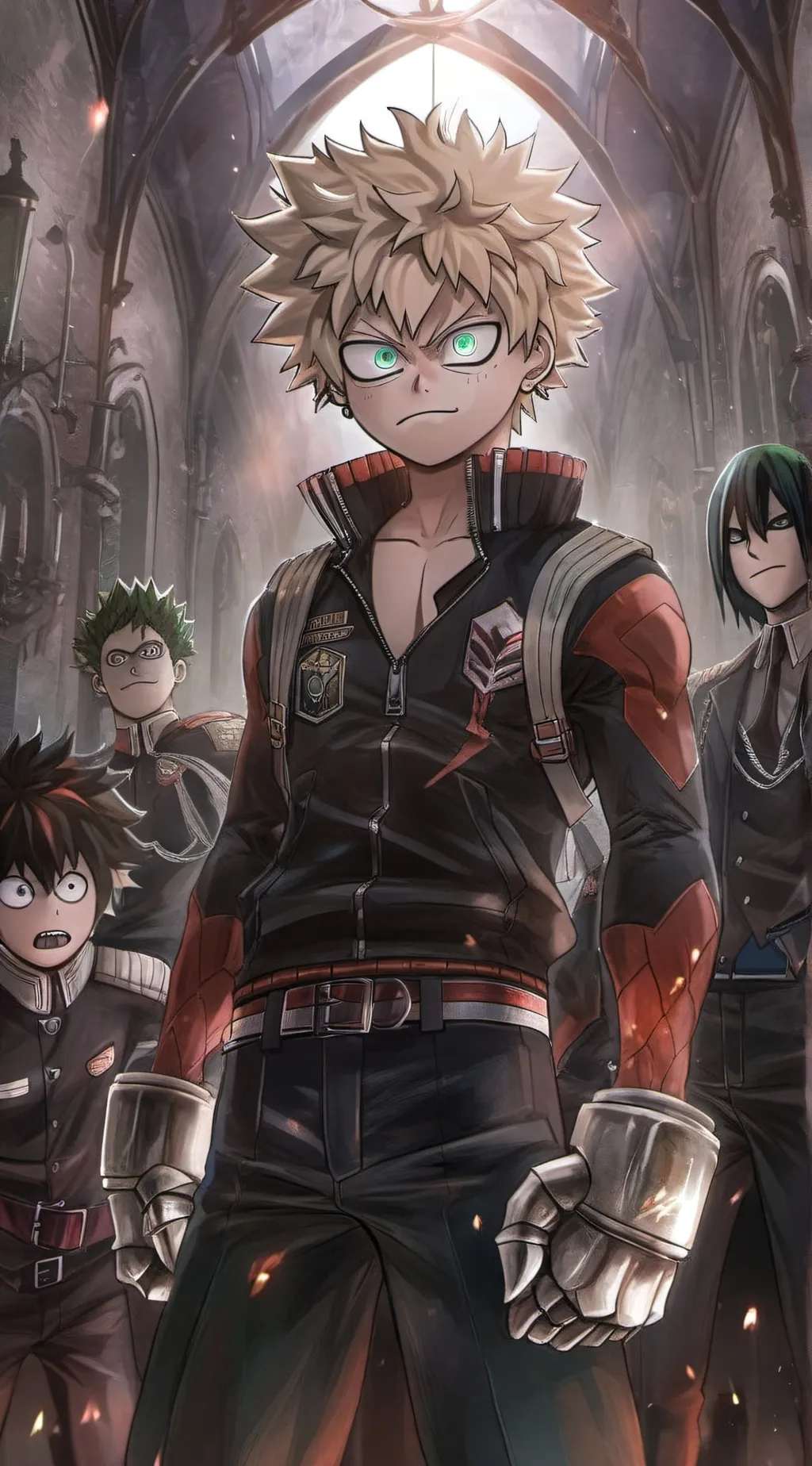 ai character: Mha Bakugo  background