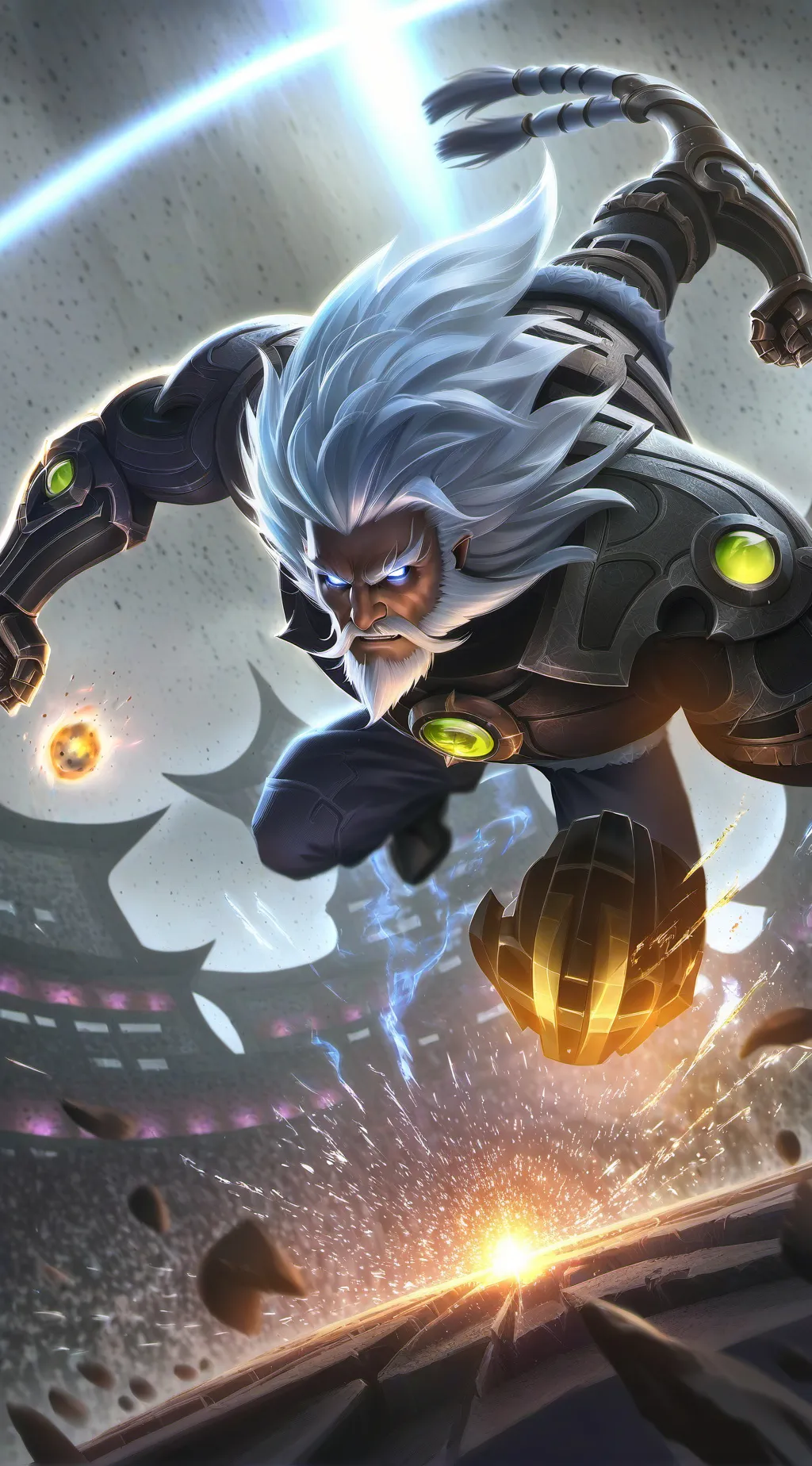 ai character: The war background