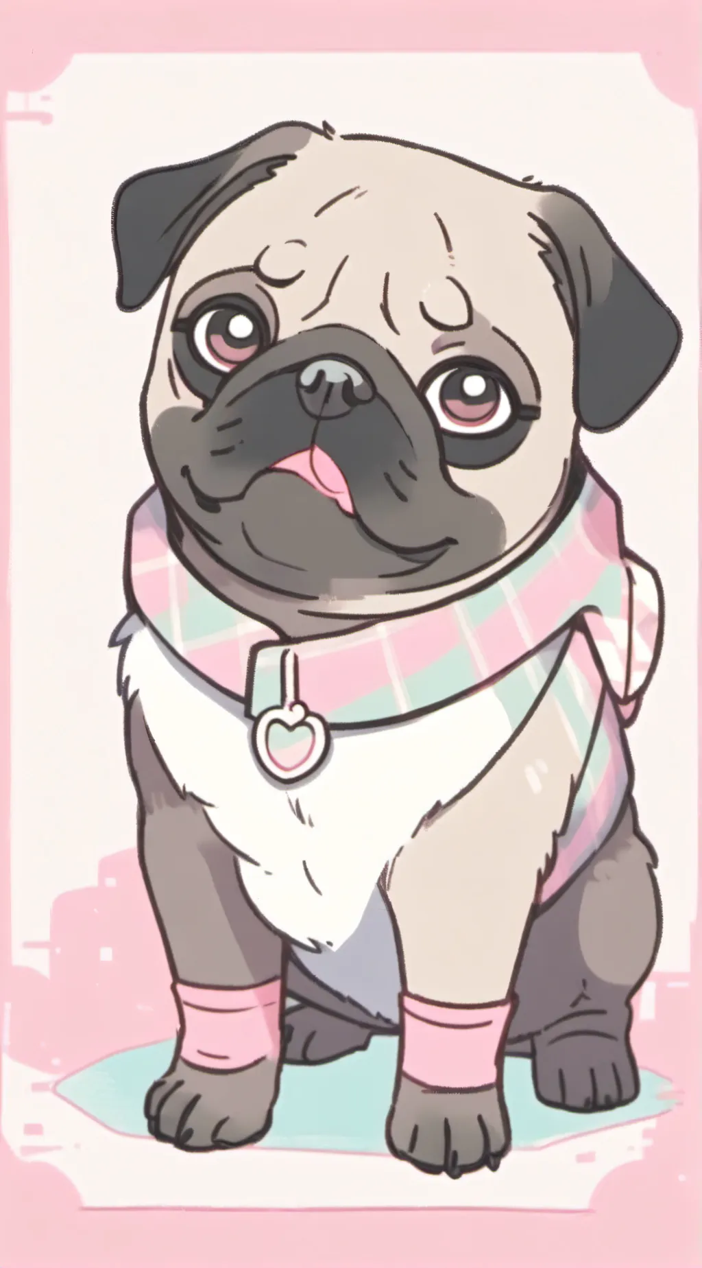 ai character: pinkie background