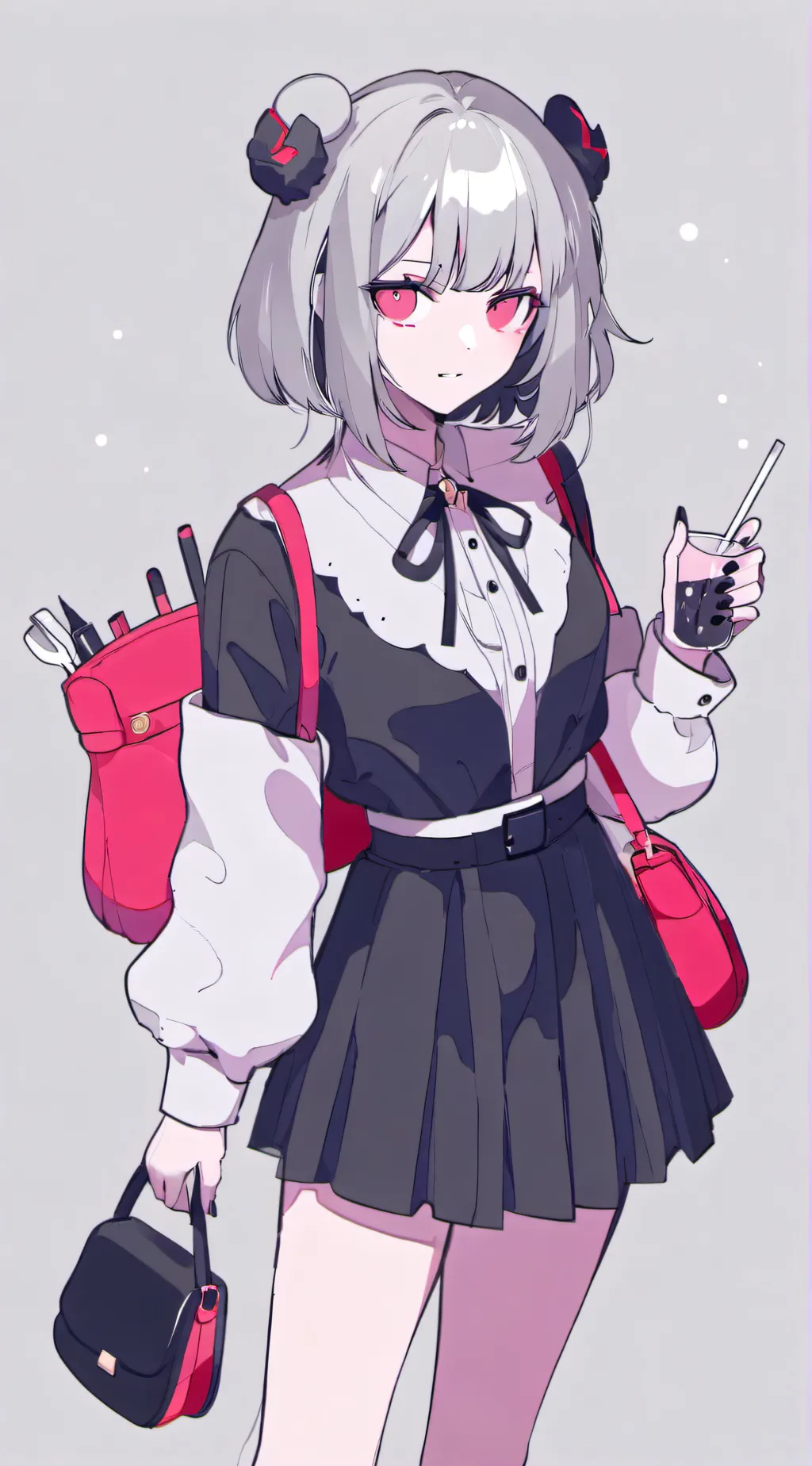 ai character: focus background