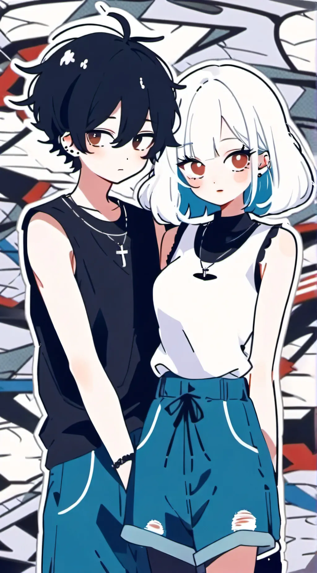 ai character: Xella and chase background