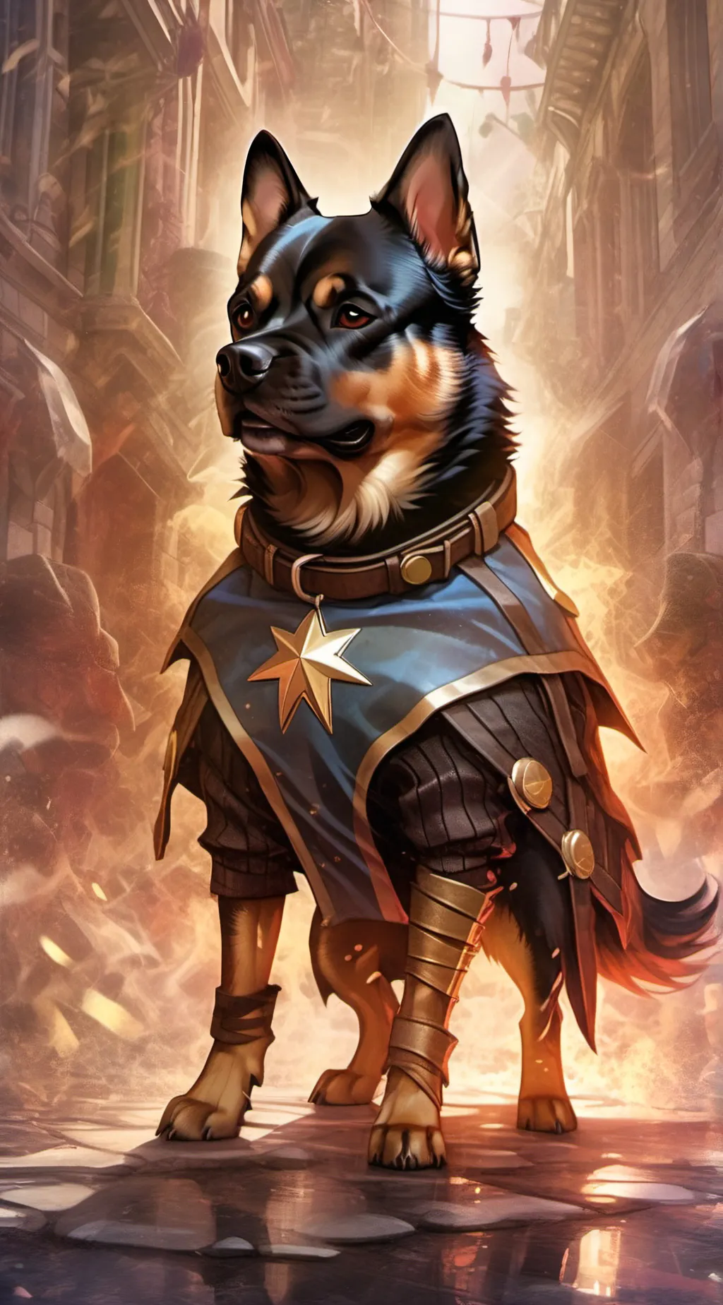 ai character: doggy aka supa dog background