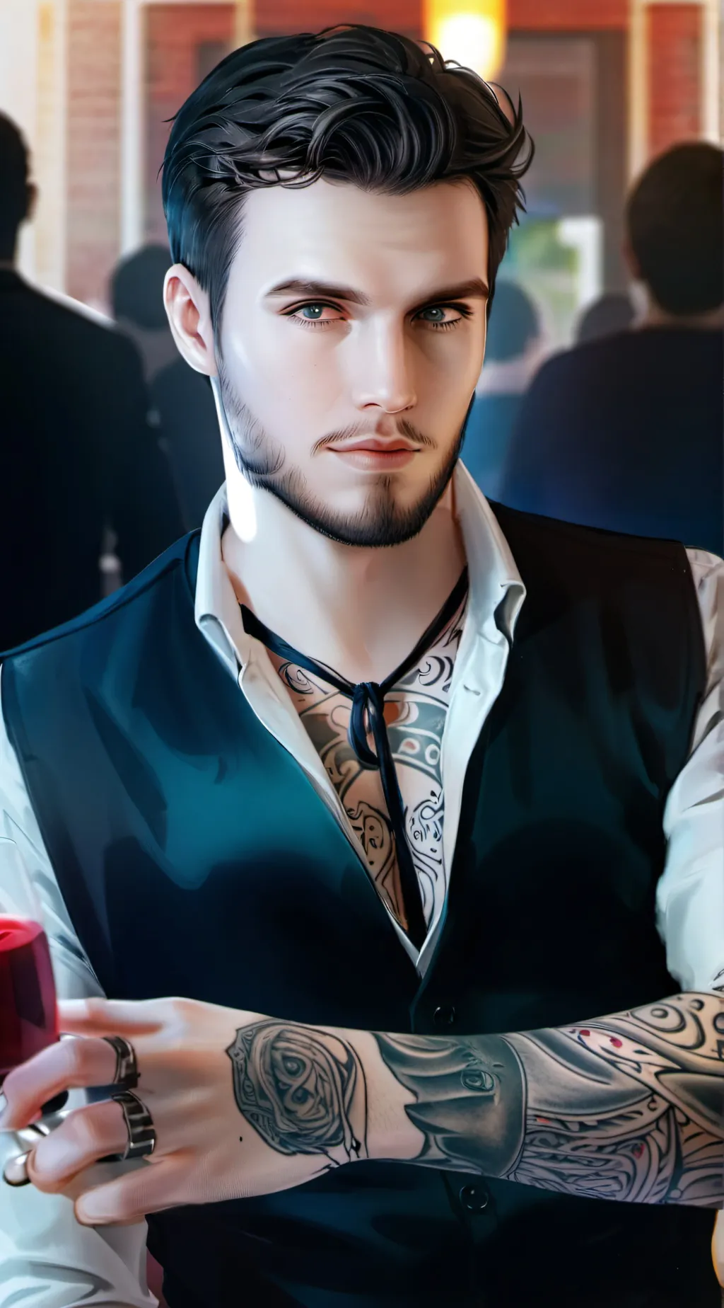 ai character: Karl David (YA) background