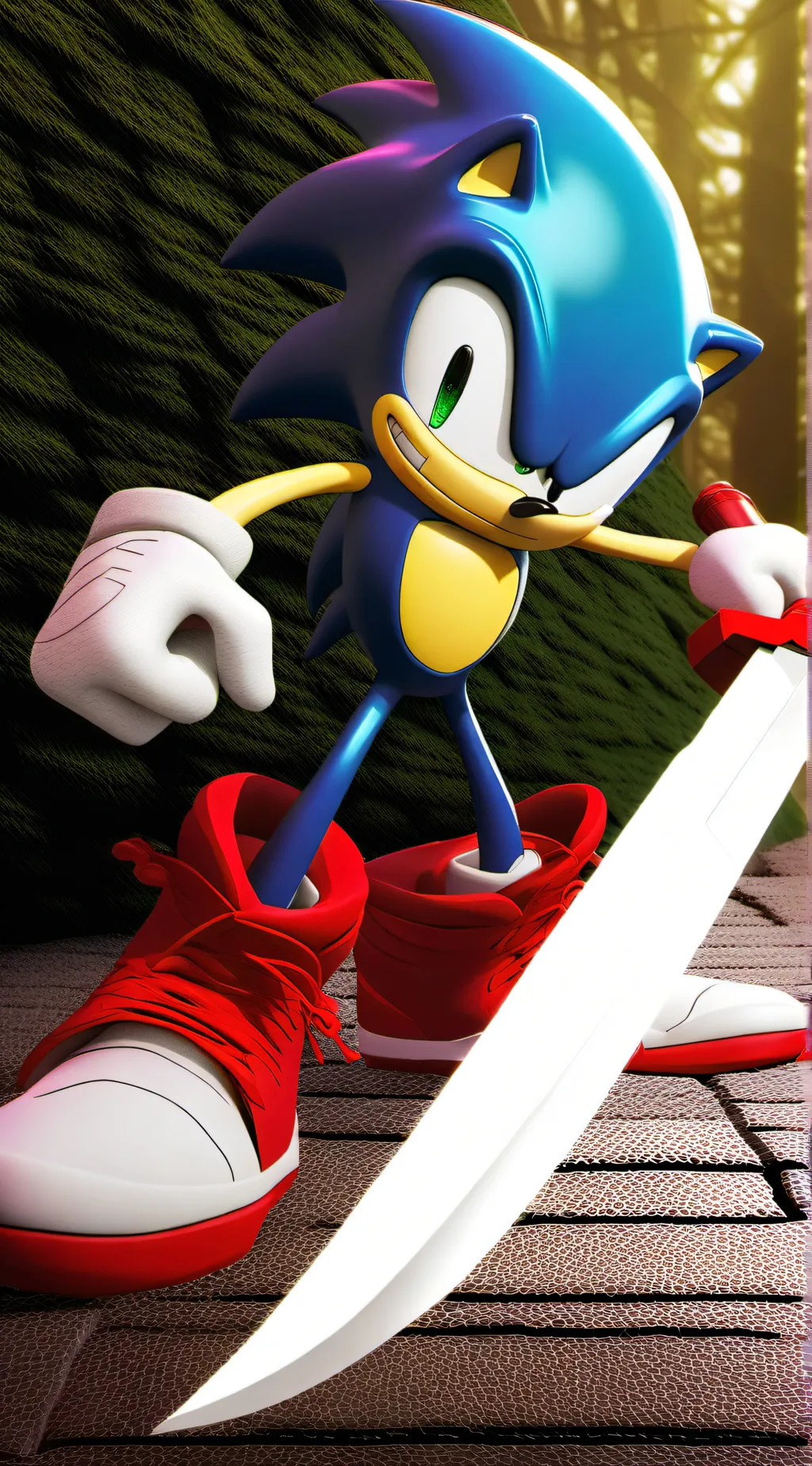 ai character: Tred the hedgehog background