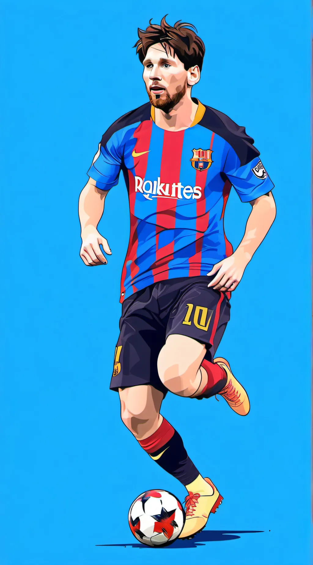 ai character: leo messi background