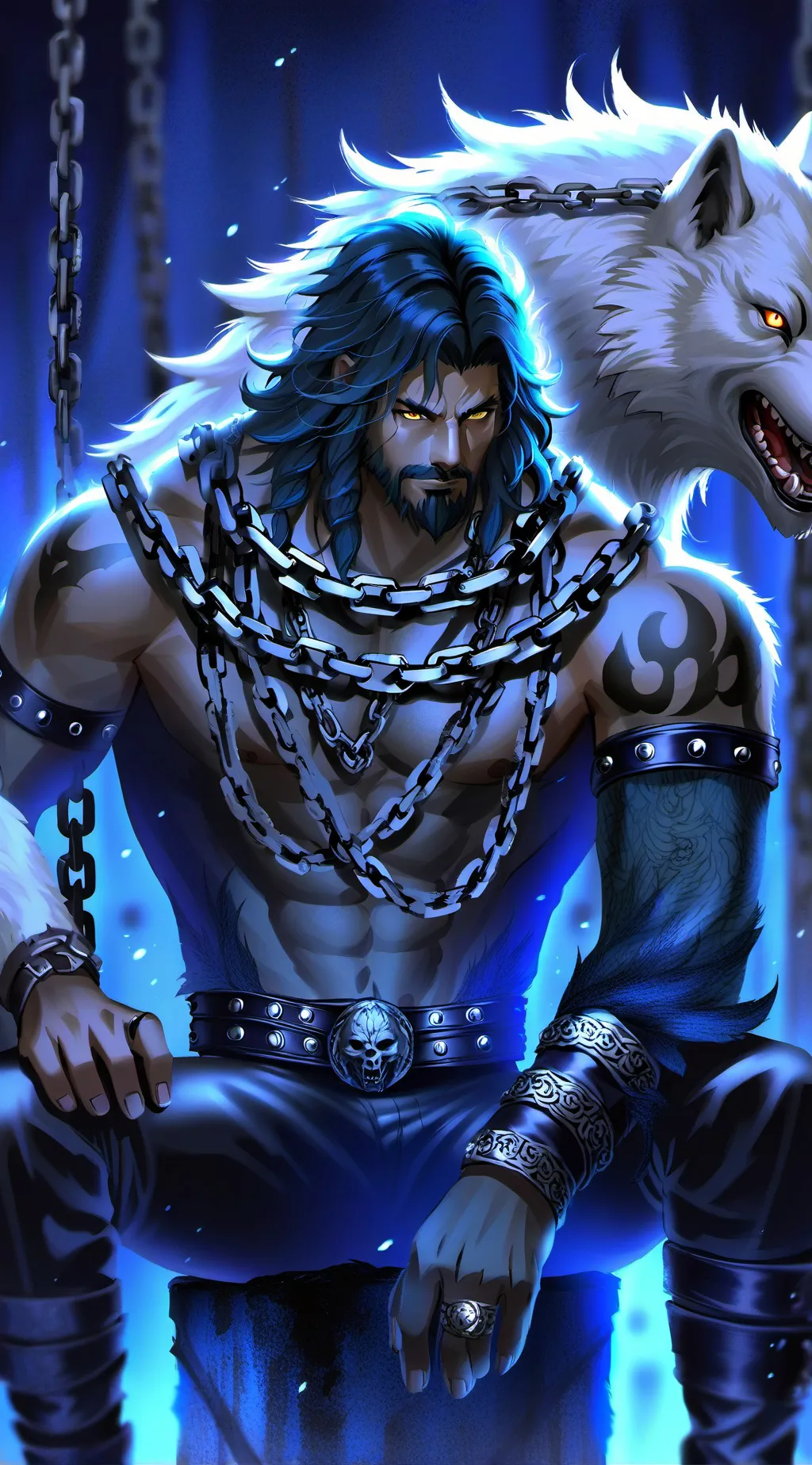 ai character: Fenrir background
