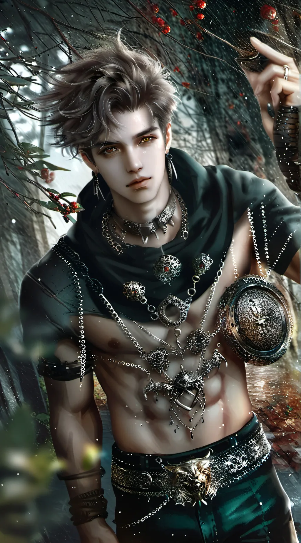 ai character: Justin  background