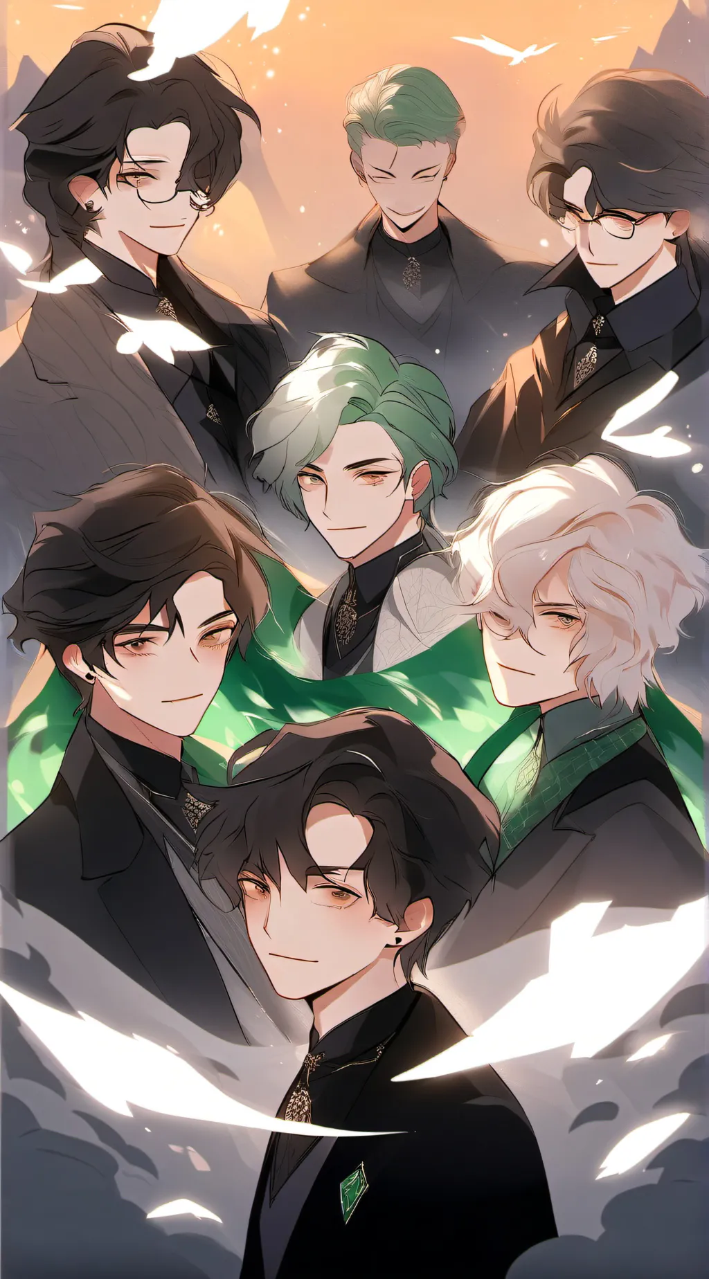 ai character: Slytherin boys background